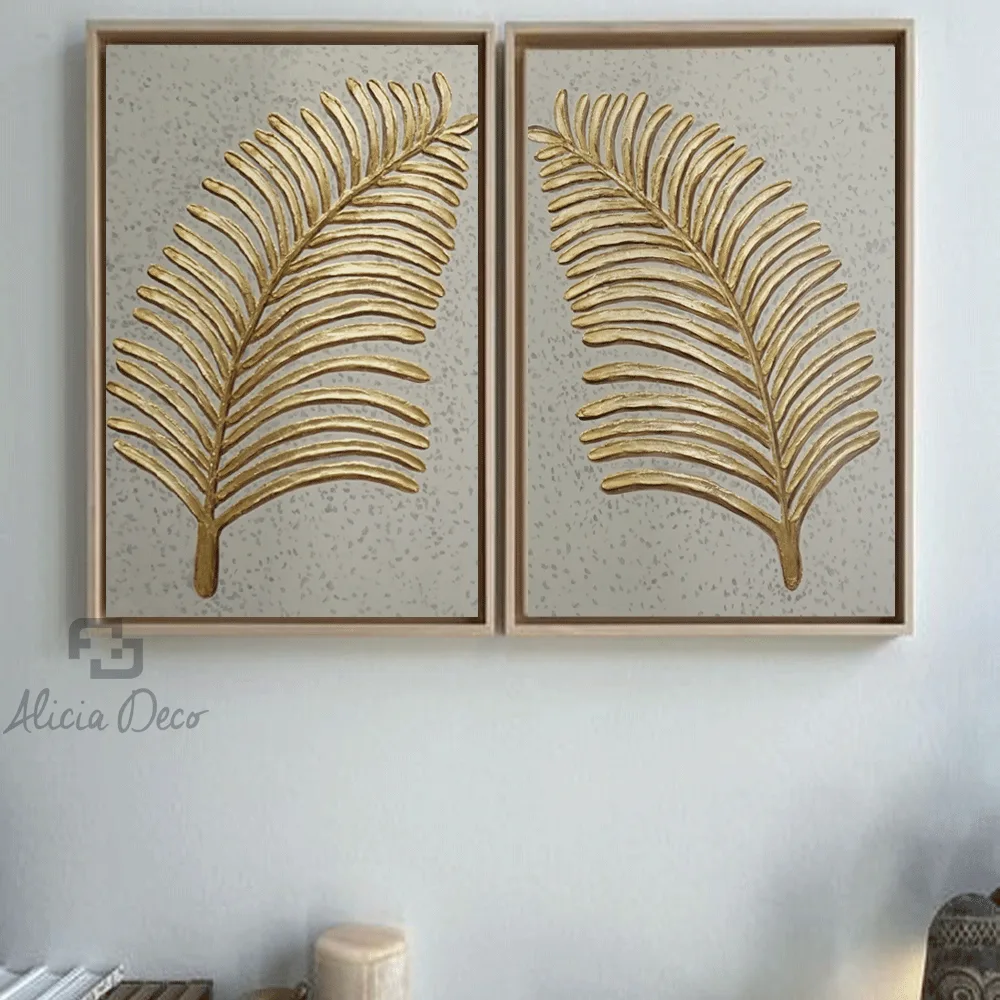 Gilded Palm Pair