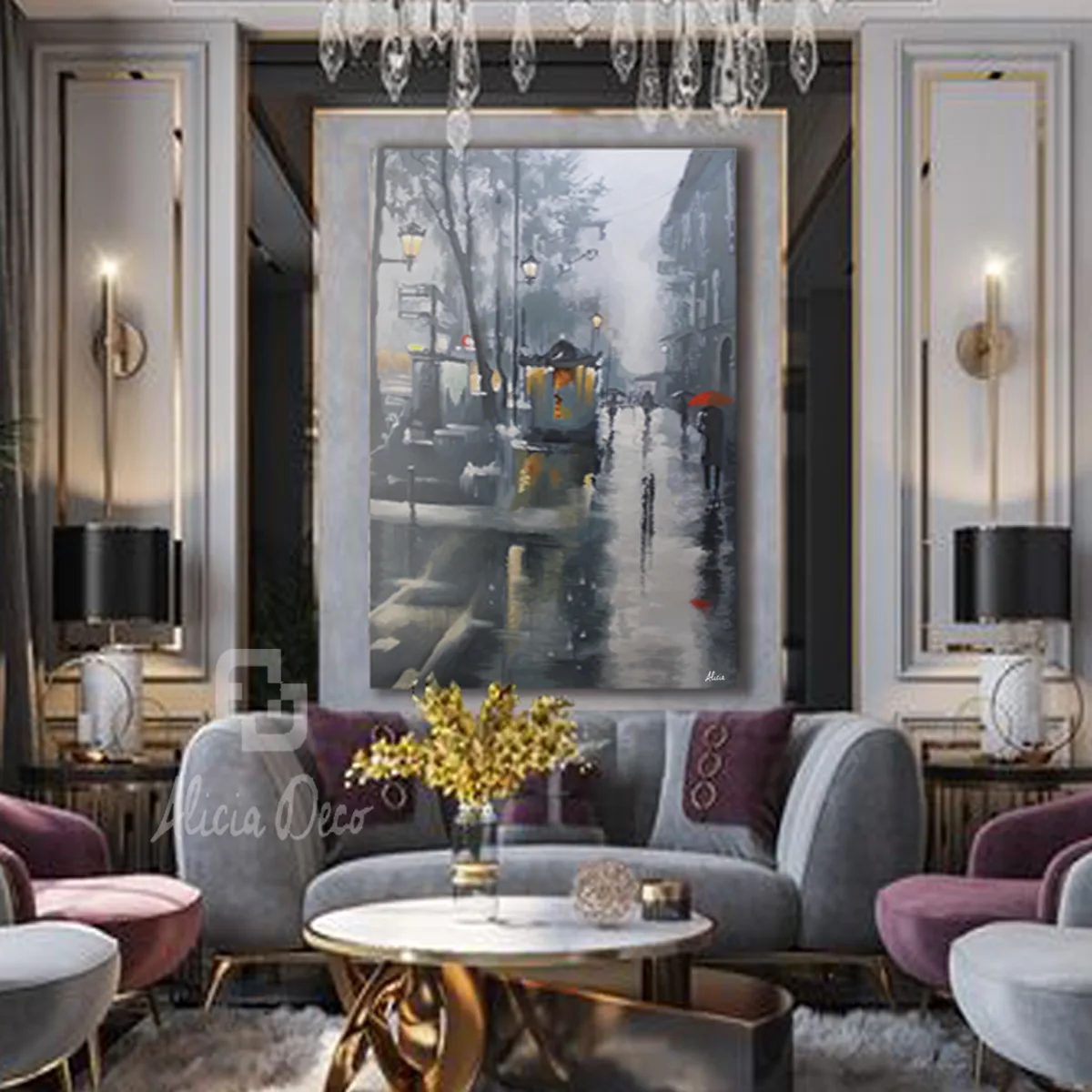 Rainlit Street