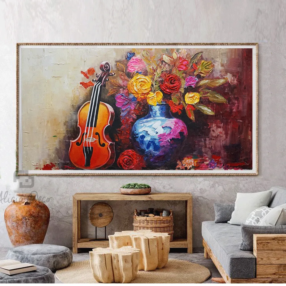Violin and Roses